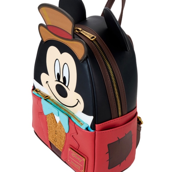 NWT Mickey Mouse Bob Crachit Christmas Carol Mini Backpack - Picture 2 of 4